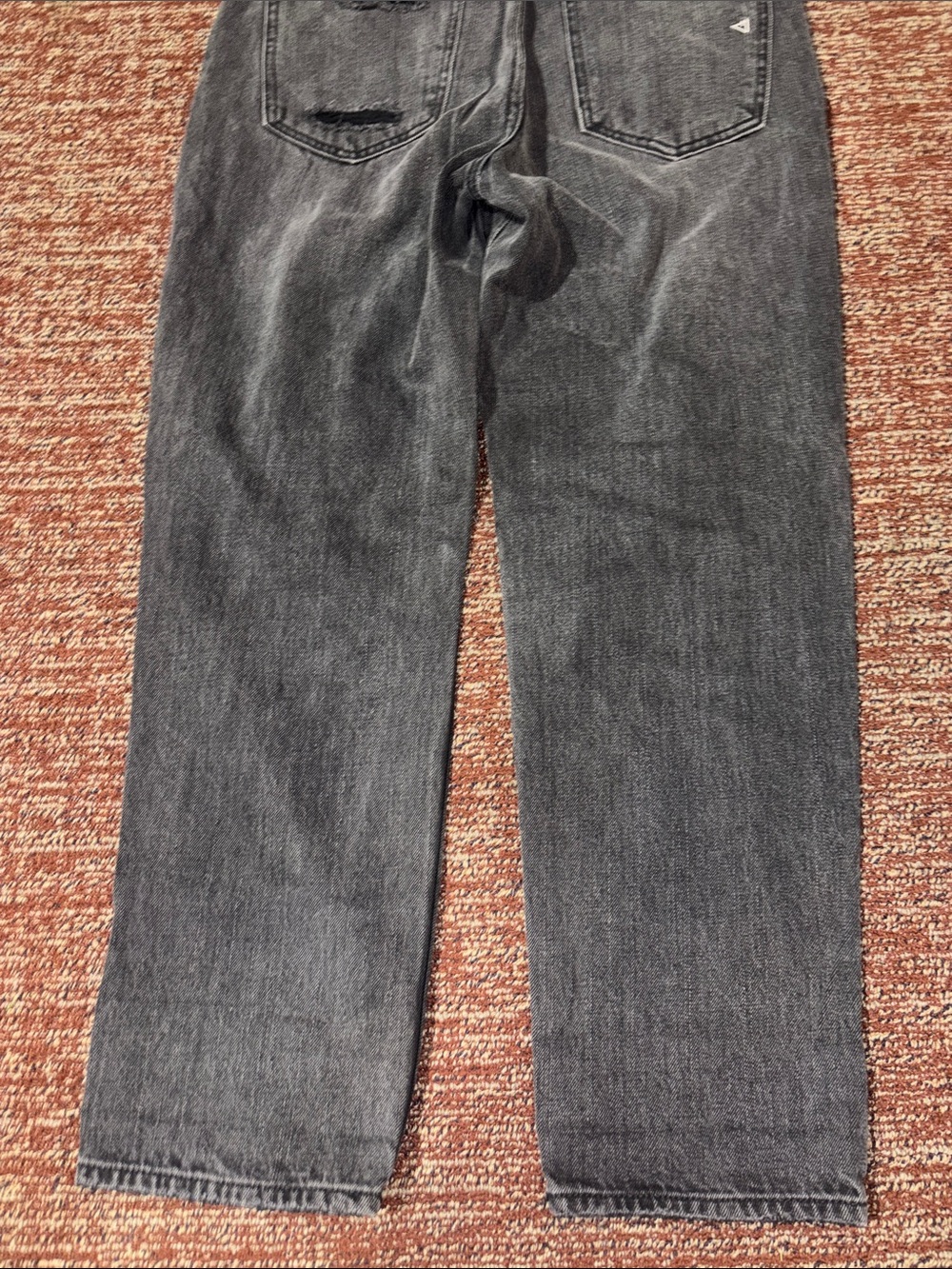 Hidden jeans wide leg crop black distressed denim tapered straight grunge 28 - Picture 5 of 14